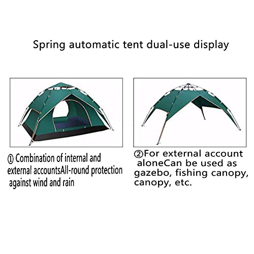 Tente de camping imperméable 2-3 places double couche dôme - 3