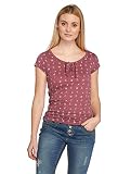 Sublevel Damen T-Shirt mit Mini Anker Print und Kordel Dark-Rose M