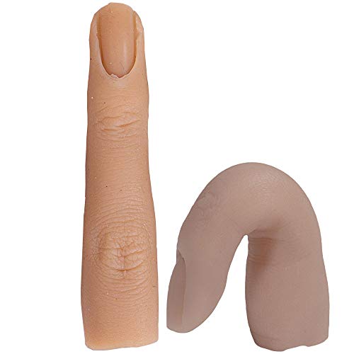 Mayplus Silicone Practice Fingers Bendable Fake Training Fingers Nail Manicure Art Finger Model Nail Art Training Tool for Women, 1 PC(3)