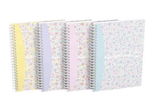 Cahiers Flowers A5 Oxford à petits carreaux pour organiser votre bureau