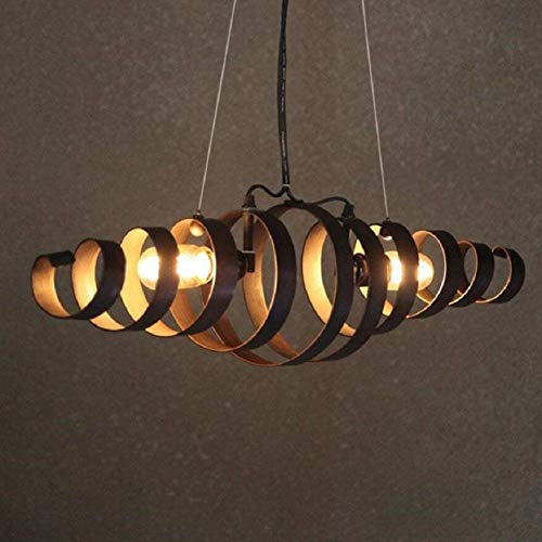 Lustre bougie de style européen en spirale GZZ pour bibliothèque sans ampoule