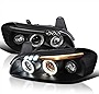 SPEC-D TUNING Projector Headlights Black Compatible with 2000-2001 Nissan Maxima All Except for SE 20th Anniversary Edition Left + Right Pair Headlamps Assembly