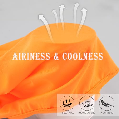 6 Pack Ski Mask Balaclava for Men Women, Full Face Mask Windproof Sun Protection, Face Cover for Motorcycling and Outdoor Working, Dark+Neon