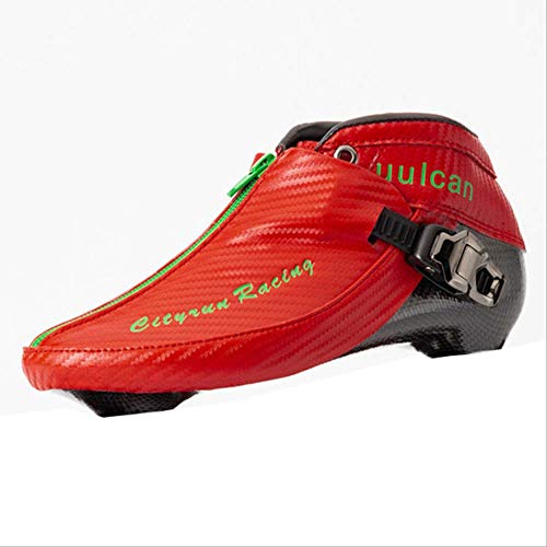 Best Bargain Cityrun Professional Speed Inline Roller Skates for Kids Adult Carbon Fiber 4 Wheel Rac...