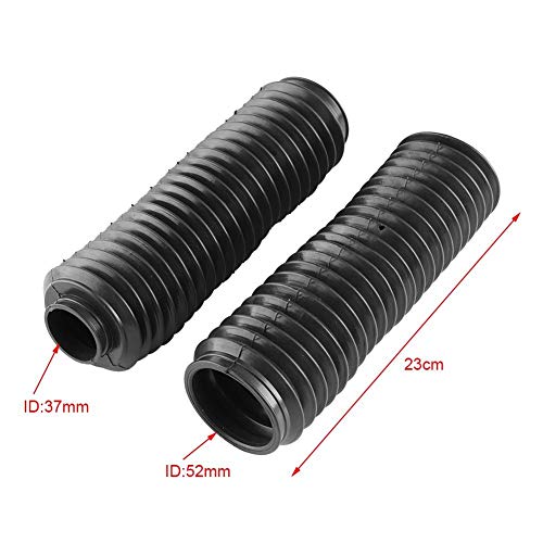 2pcs Cubierta Cubierta Antipolvo de Horquilla Delantera de Goma Moto Bota Cubierta de Protección Motocicleta Horquilla Delantera