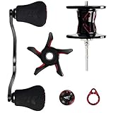 KastKing Royale Legend Elite Baitcasting Reel, Custom Parts Kit. Fishing Reel Replacement Parts. (Rage Red: Left Handed)