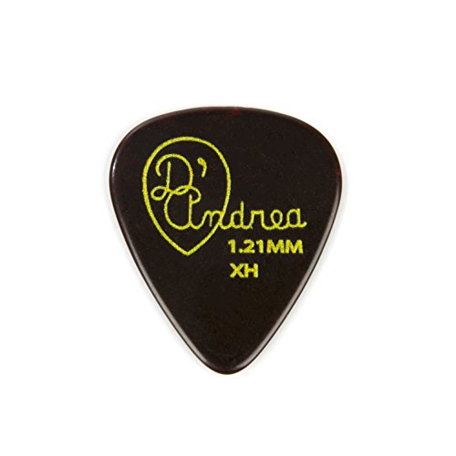 D'andrea Tnvsx Guitar Picks, 12-Piece, Collectible Tin, Shell, Extra Heavy #TOP3