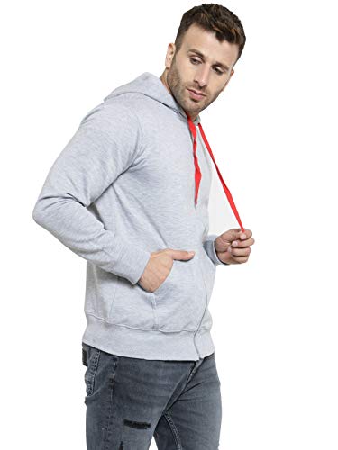 Image of Scott International Men's Solid Cotton Hoodies for Men, Trendy and Comfortable Sweatshirts for Men, Stylish Winter Wear with Hood and Pockets, Fashionable Hooded Sweatshirts