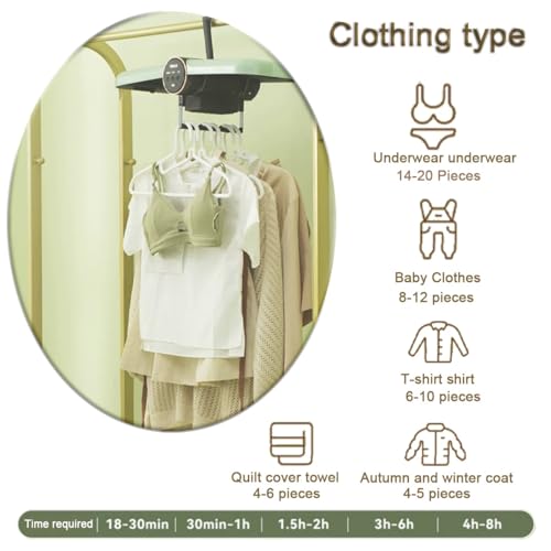 Draagbare droogmachine for kleding, opvouwbare verwarmde wasdroger, wasdrogerrek, kleine droger for kleding Compacte droger - Image 7