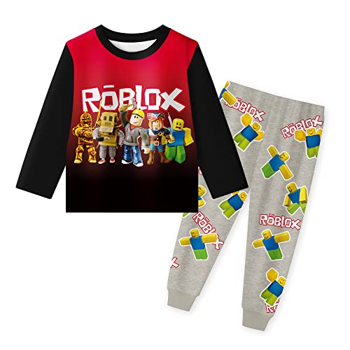 Pyjamas Boys Ro-blox Pjs Kids Sleepwear Popular Character Girls Pajamas Short Sleeve Top and Pants Pjs For 5-12 Years