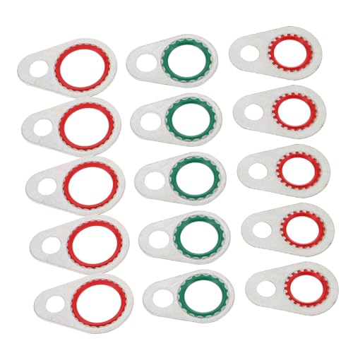 GANAZONO 30個 コンプレッサーのネジ と ワッシャー コンプレッサーのシールワッシャー バルブガスケットキット エア