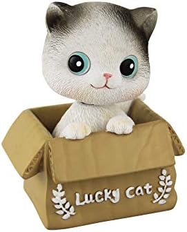 Eastalent Bobbleheads Bobble Head Cats car Dashboard Decors Dashboard Doll Nodding cat (Cat 2)