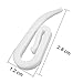 Honbay 200pcs White Plastic Curtain Hooks for Window, Door and Shower
