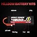 Hilldow 7.4V Lipo RC Battery 2S 65C 5500mAh Lipos Hard Case Batteries Rechargeable with Traxas Connector for 1/8 1/10 RC Car Trucks Remote Control Vehicles LKW Buggy Boats (2 Packs)