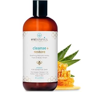 Manuka Honey Face Wash for Women and Men – Moisturizing Face Wash for Dry Skin with Organic Aloe Vera – Soothing Gentle Face Cleanser Made in USA – Sulfate Free Facial Cleanser for Dry Skin 8 oz