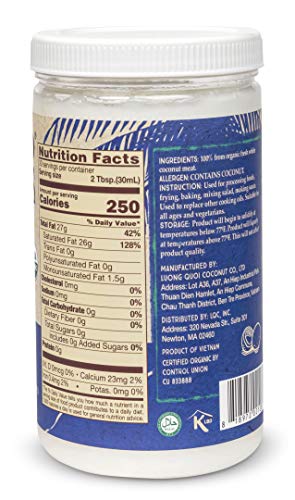 CocoGoodsCo Single-Origin Organic Unrefined Virgin Coconut Oil, Cold-Pressed - Gluten-free, Non-GMO, No Cholesterol (30 fl. oz) - Thumbnail 5