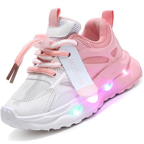 LCVibecx Blinkende Turnschuhe mit LED-Licht - Atmungsaktive...