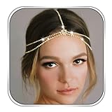 Fdesigner Gold Crystal Head Chain Jewelry Wedding Rhinestone Headpiece Women Headband Charming Hair Accessories
