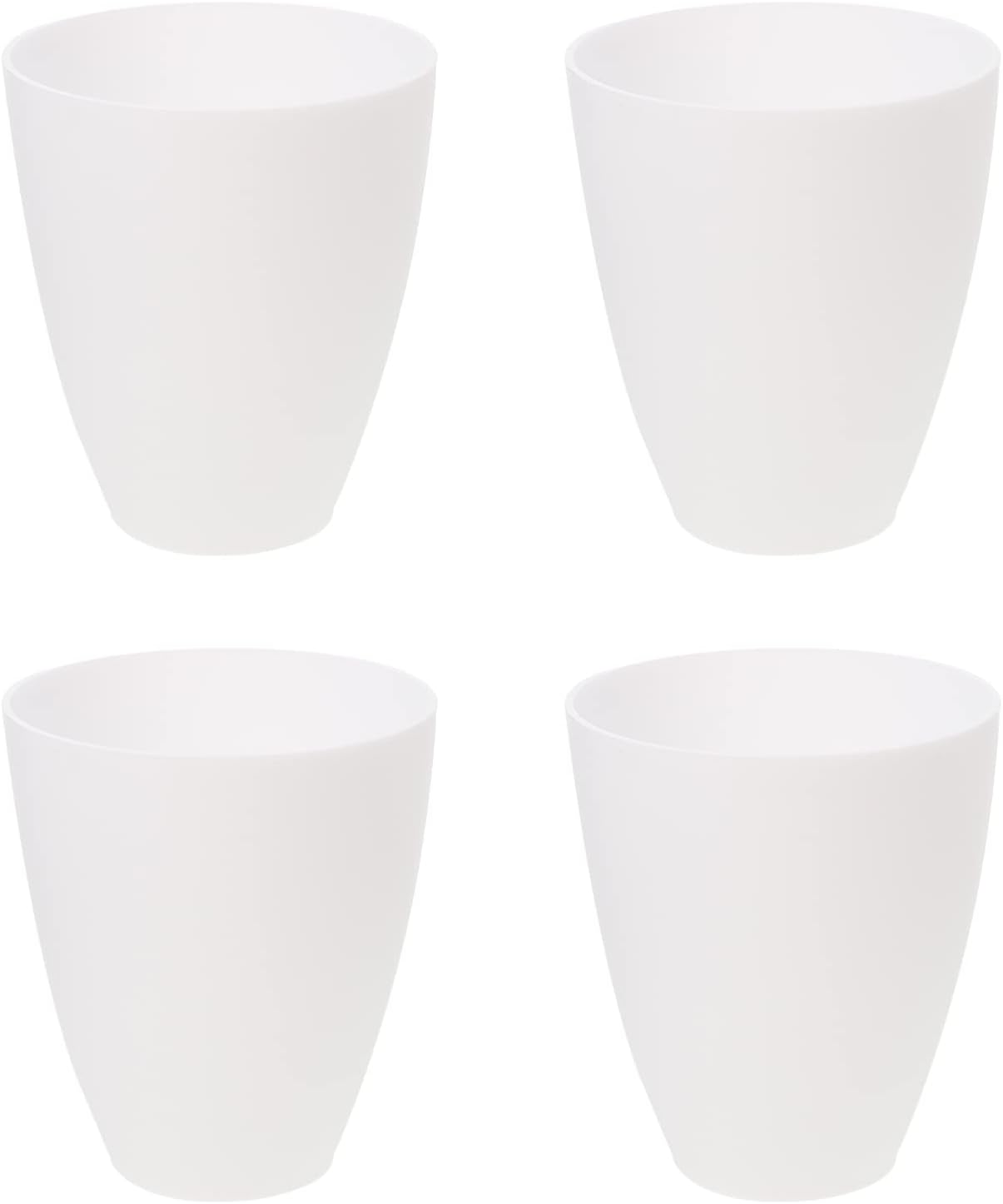 Uonlytech Lamp Shades 4Pcs Plastic Lamp Shade Replacement White Horseshoes Ceiling Cover for Chandelier Pendant Wall Sconces Light, 10X10X11cm Home Decor