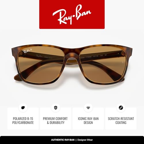 Image of Ray-Ban RB4181 Square Sunglasses for Men for Women