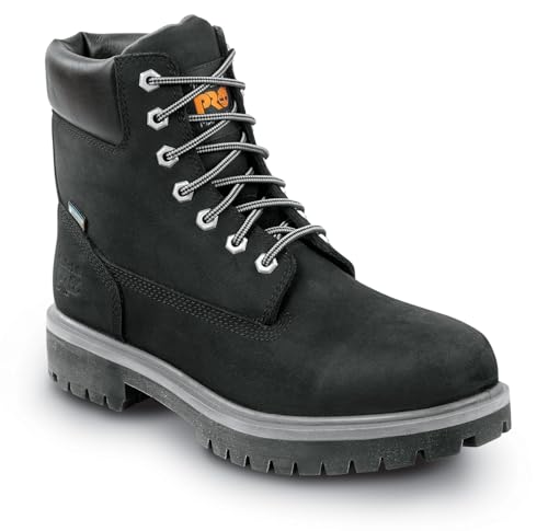 Timberland PRO Mens 6 Black Nubuck/Gray Direct Attach MaxTRAX Soft Toe Waterproof Insulated Boot (8.5 M)