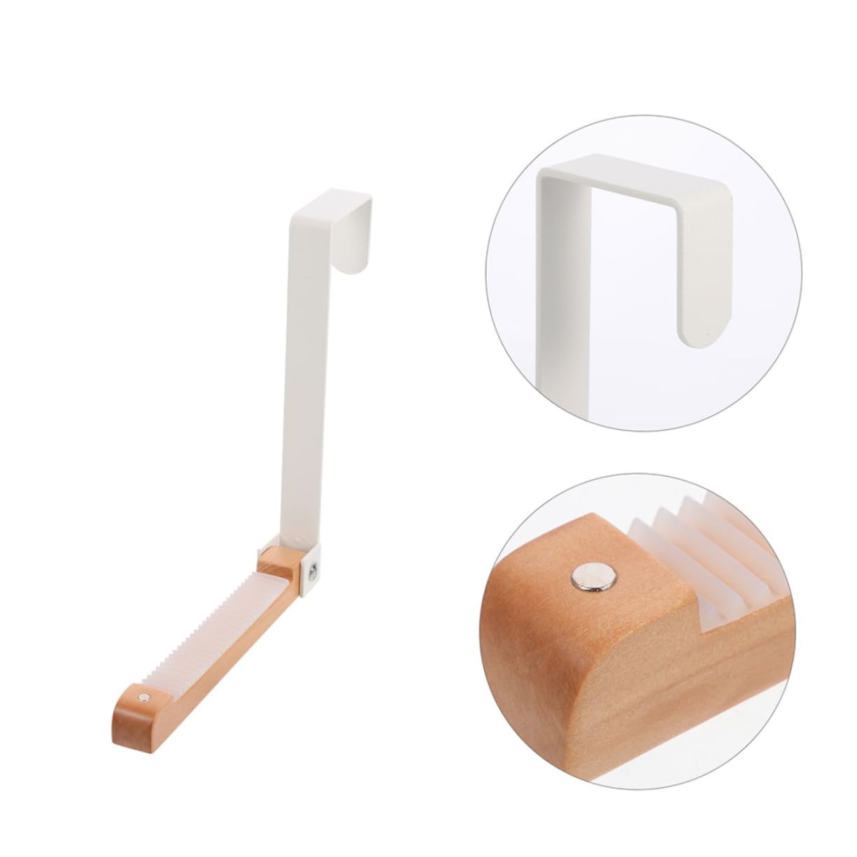 PartyKindom 8piezas Organizador De Puerta Plegable Para Ropa y Toallas Colgador De Puerta Para Baño Ganchos Para Sombreros y Para De El