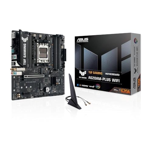 Carte mère ASUS TUF Gaming A620M-PLUS WiFi DDR5 socket AM5 pour PC gaming compact