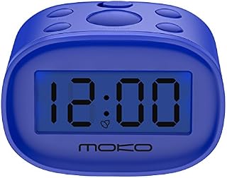 MoKo Kids Alarm Clock, High Accuracy Mini LCD Display Digital Clock Night Light