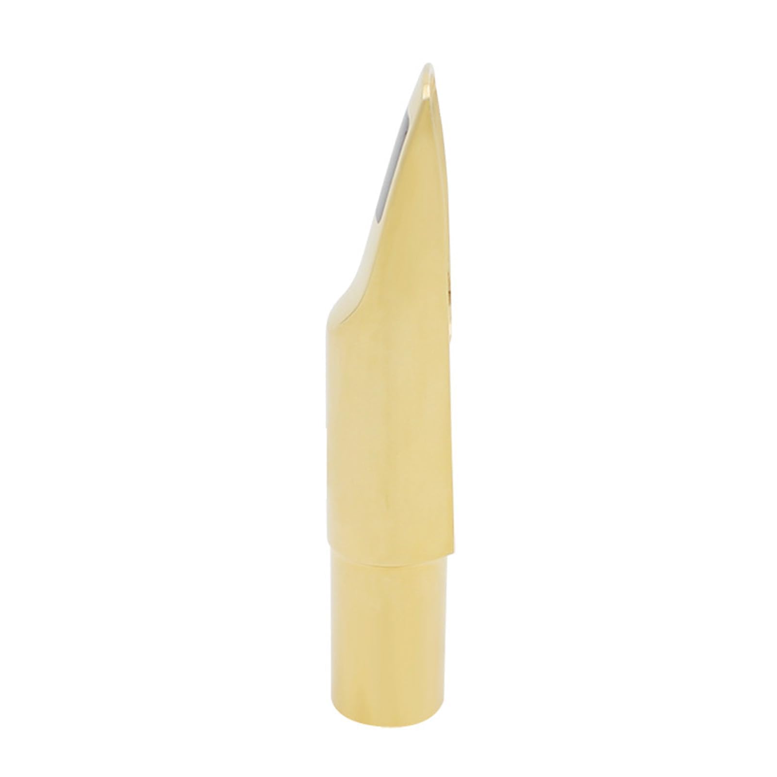 Bocchino per Sassofono Contralto Kit di Ricambio per Bocchino per Sax in Metallo con Tappo e Guarnizione in Silicone per Sassofono (5C)