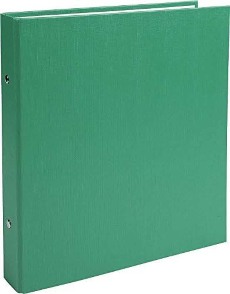 Exacompta - Ref. 623SE - Rigid PP binder - 2 round rings, diameter 25 mm - Spine 34 mm - External dimensions: 23 x 21.5 cm - School file format 22 x 17 cm - Colour: green