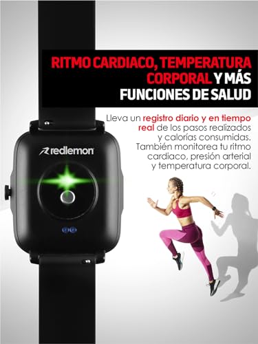 La Mejor Selección de Redlemon smartwatch opiniones del mes. 3 Imagen adicional