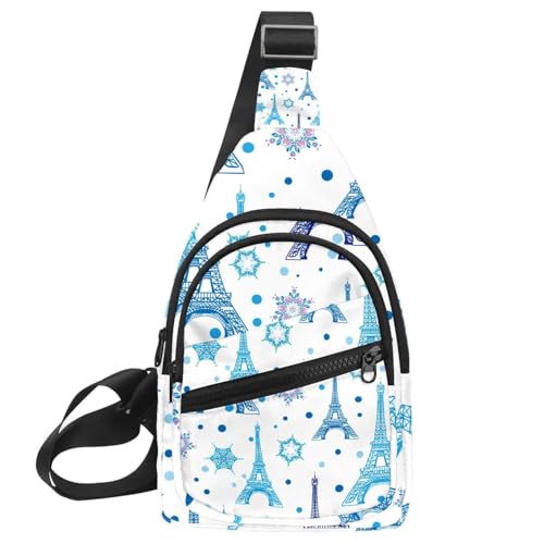 Bolso bandolera unisex estilo bolsa de pecho con diseño original de estrellas de colores