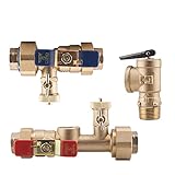 Watts 3/4' Tankless Water Heater Valve Set with Relief Valve, LFTWH-UT-HC-RV