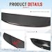 IKON MOTORSPORTS, Rear Window Roof Spoiler Compatible with 1999-2006 Volkswagen MK4 Golf, ES Style Carbon Fiber Print ABS Top Roofline Windshield Visor Spoiler Wing