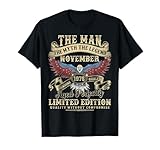 Vintage Birthday November Gifts For Men Funny
