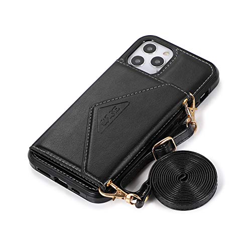Étui magnétique en cuir iPhone 13 USUASI protection noire - 3