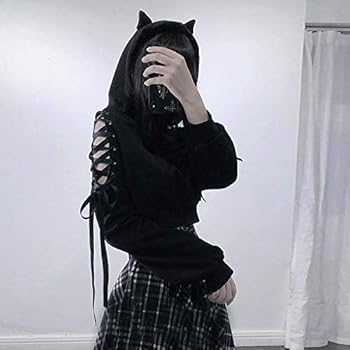 Y2k Hoodie Zip Up Oversized Top Voor Vrouwen Lange Mouw Esthetische Grafische Print Halloween Hooded Sweatshirt Jas (Kleur: Grijs, Maat: S
