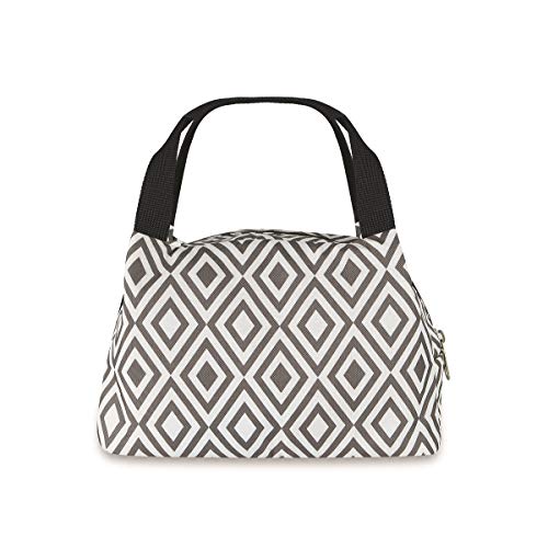 Boubou Kühltasche Lunchbox Lunchtasche Babytasche Thermotasche Isoliertasche Faltbar 6L Arbeit Schule Kindergarten Schwarz Weiß Cover