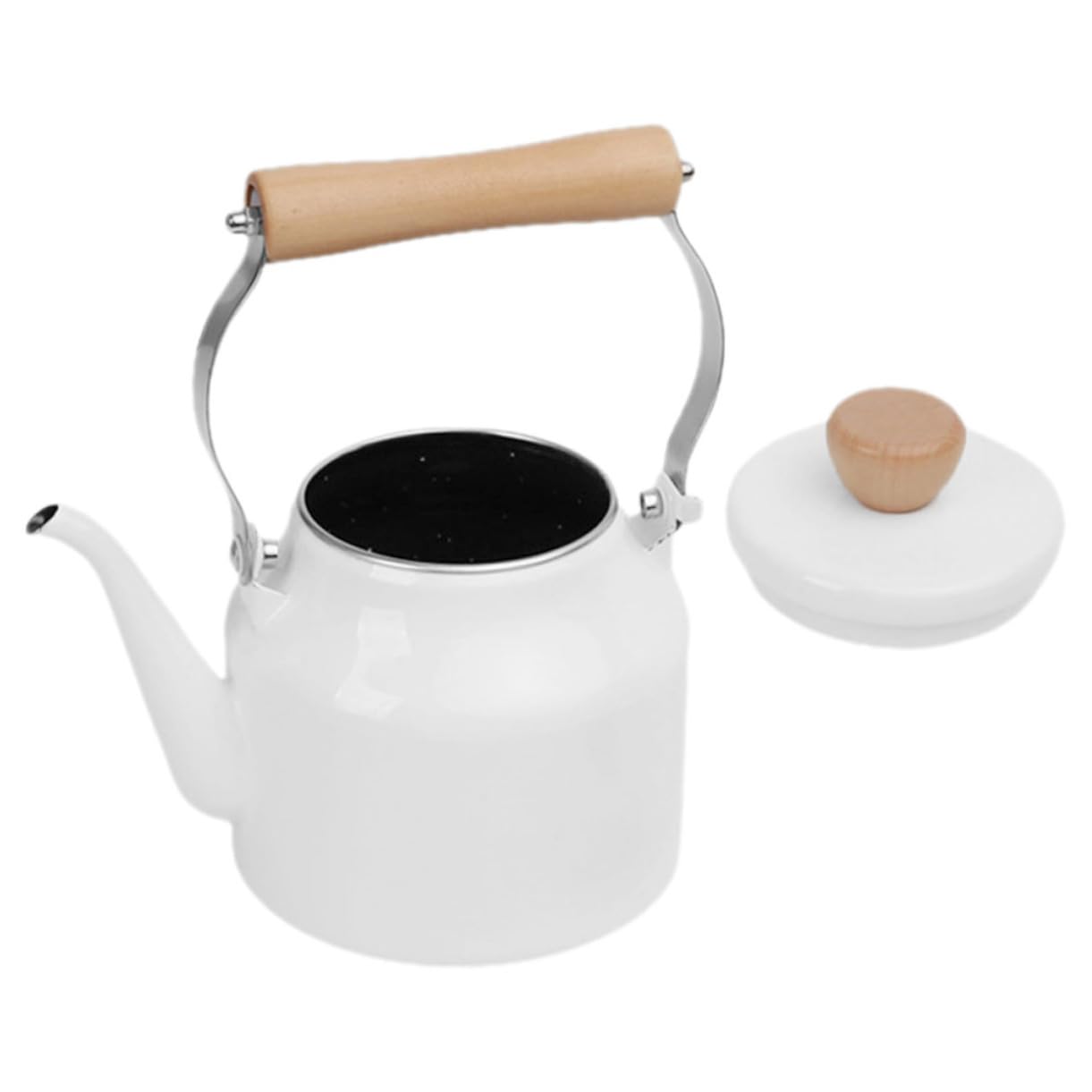 Alipis Thickened Enamel Whistle Kettle Tea Kettle Enamel Teapot Kettle Camping Water Pot Stovetop Kettle Stovetop Teapot Electric Kettles for Boiling Water Kettle Water Boiler