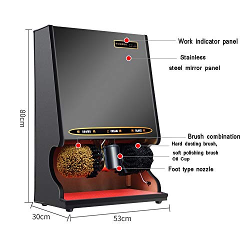 Elektrischer Schuhputzer, Automatischer Induktions-Schuhputzer mit Handlauf-Schuhbürste Geeignet für Banoe-Bürste Geeignet für Bank Hotel Commercial Hall Elektrischer Schuhputzer (Color : B) (B)