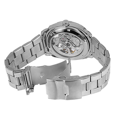 Forsining WD97 Men'S Military Silver Automatic Self-Wind Mechanical Wristwatch thumb #2