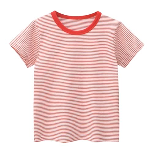 TABNIX Boys' 3-Pack Stripe Set Short Sleeve Crewneck T-Shirts Top Tee Size 2-7 Years Boys and Toddlers' Value Pack Cotton T-Shirt - Thumbnail 5
