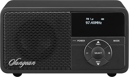 Sangean DDR-7X Noir | Radio rétro chic pour le bureau et les moments de détente