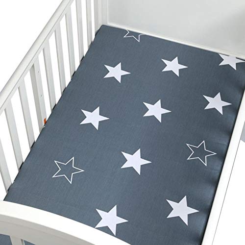PENVEAT Culla Lenzuolo con Angoli 100% Cotone Morbido Lettino Coprimaterasso Cartoon Neonato Biancheria da Letto per Lettino Dimensioni 130 * 70 cm, CLS0034