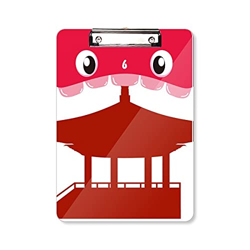 Dossier à tête plate pavillon de la chine pour réviser et organiser vos cours A4