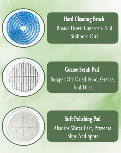 Image of 6-Pack Spin Mop Brush Replacement for Bissell Spinwave Steam Mop 20393