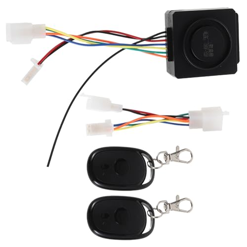 LALADEFIEE Alarm pojazdu elektrycznego Urządzenie do kradzieży Części motocyklowe Alarm antykradzieżowy zamek motocyklowy części skutera System antykradzieżowy Black