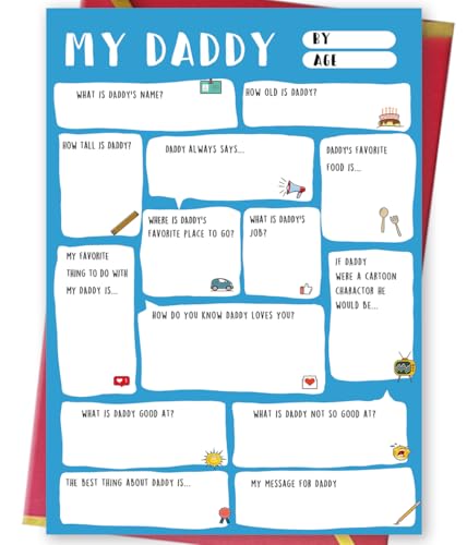 Ziwenhu Daddy Fathers Day Card,Funny Fathers Day Gift,Dad Gift from son daughter,Fathers Day Gift...