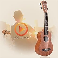 XJJZS Guitare ukulélé électrique 21 pouces Soprano acoustique 4 cordes artisanat bois blanc guitariste acajou - Les Beatles, Paul McCartney, John Lennon, RIngo Starr, George Harrison XJJZS Guitare ukulélé électrique 21 pouces Soprano acoustique 4 cordes artisanat bois blanc guitariste acajou – Image 4