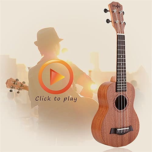 XJJZS Guitare ukulélé électrique 21 pouces Soprano acoustique 4 cordes artisanat bois blanc guitariste acajou - Les Beatles, Paul McCartney, John Lennon, RIngo Starr, George Harrison XJJZS Guitare ukulélé électrique 21 pouces Soprano acoustique 4 cordes artisanat bois blanc guitariste acajou – Image 5